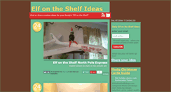 Desktop Screenshot of elfontheshelfideas.com